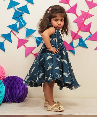 Indigo Blue Frock 4