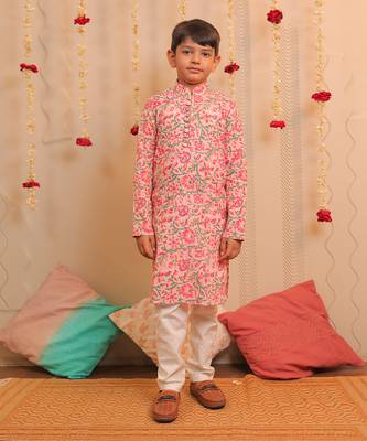 Pink Kamal Kurta Pyjama 1