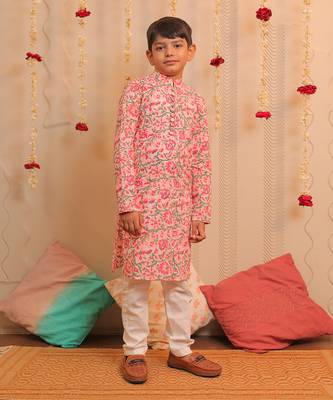 Pink Kamal Kurta Pyjama 3