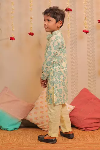 Yellow Lily Kurta Pyjama