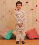 White Jaismine Kurta Pyjama