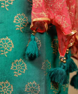 Green Sharara Set With Dupatta 6