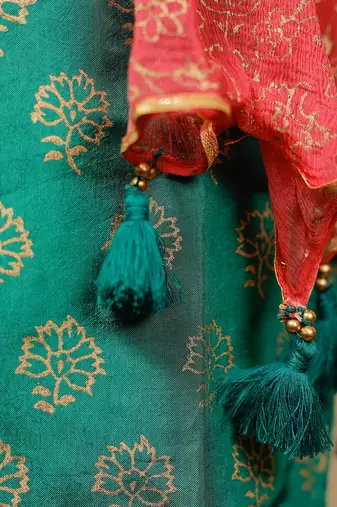 Green Sharara Set With Dupatta