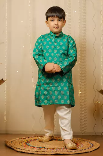 Green Kurta Set