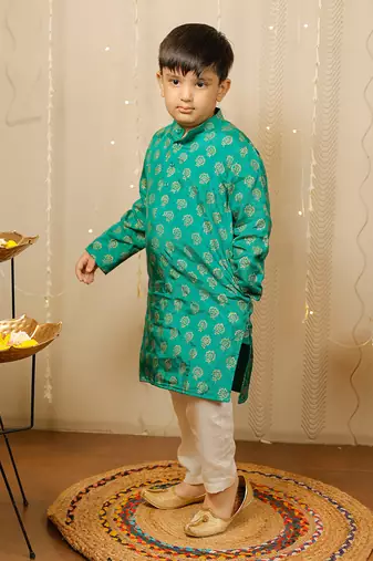 Green Kurta Set