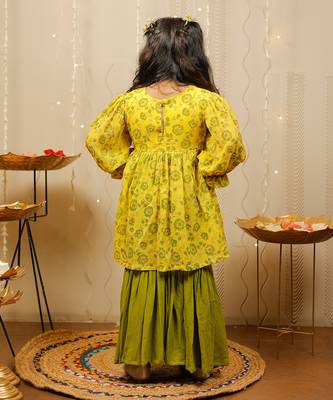 Yellow Sharara Set 3