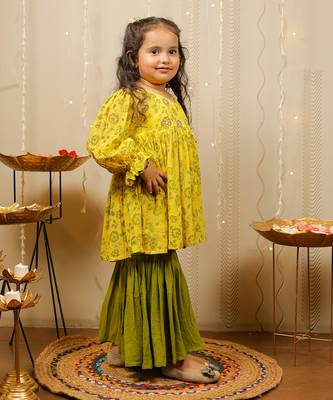 Yellow Sharara Set 5