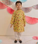 Yellow Sunshine Kurta With Pyjama