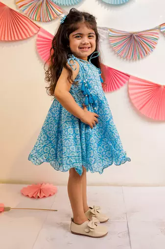 Cloudy Sky Tassel Dress