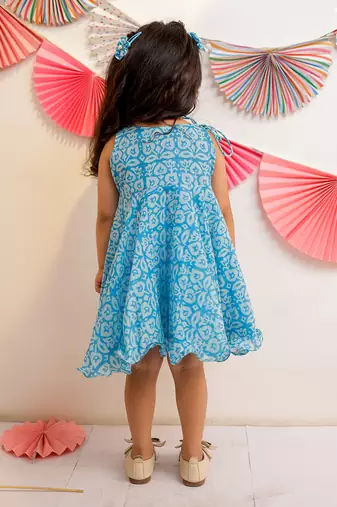 Cloudy Sky Tassel Dress