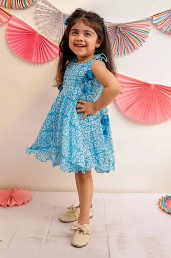 Cloudy Sky Tassel Dress