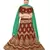 Maroon embroidered Art Silk semi stitched lehenga