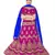 Purple embroidered Art Silk semi stitched lehenga