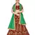 Maroon embroidered Art Silk semi stitched lehenga