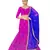 Purple embroidered Art Silk semi stitched lehenga