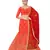 Light-red embroidered Art Silk semi stitched lehenga