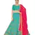 Sky-blue embroidered Art Silk semi stitched lehenga