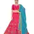 Pink embroidered Art Silk semi stitched lehenga