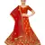 Light-red embroidered Art Silk semi stitched lehenga