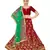 Maroon embroidered Art Silk semi stitched lehenga