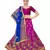 Purple embroidered Art Silk semi stitched lehenga