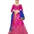 Purple embroidered Art Silk semi stitched lehenga