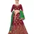 Maroon embroidered Art Silk semi stitched lehenga