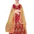 Maroon embroidered Art Silk semi stitched lehenga