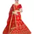 Light-red embroidered Art Silk semi stitched lehenga