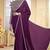 Wine plain georgette saree with blouse