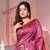 Purple Silk Matka Handwoven Saree With Texture Designs