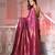 Purple Silk Matka Handwoven Saree With Texture Designs
