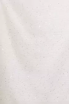 Off White Cotton Handspun Handwoven Saree With Stripe Designs And Sequin Work