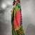 Light Green Tissue Handwoven Saree With Temple Borders