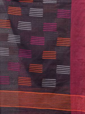Bluish Grey Tissue Handwoven Saree With Woven Designs 6