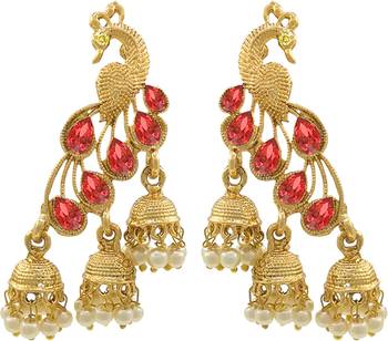 Red earrings 1