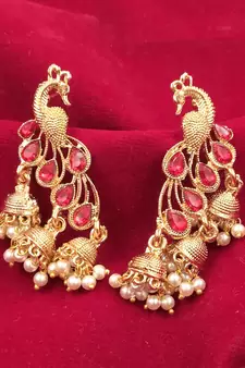 Red earrings