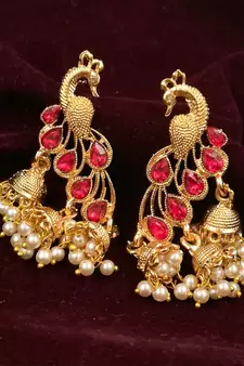 Red earrings