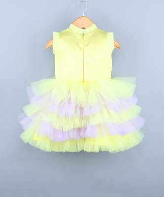 Kitty On Clouds Yellow Dress 3