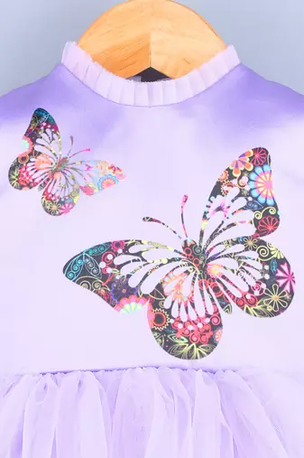 Flying Butterfly Lavender Dress