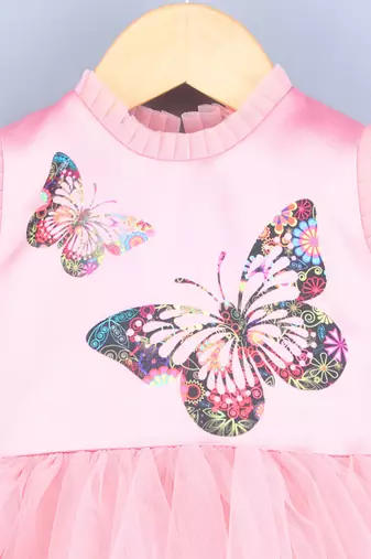 Flying Butterfly Pink Dress