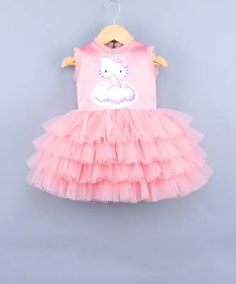 Kitty On Clouds Pink Dress 1