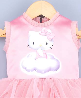 Kitty On Clouds Pink Dress 2