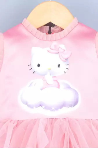 Kitty On Clouds Pink Dress