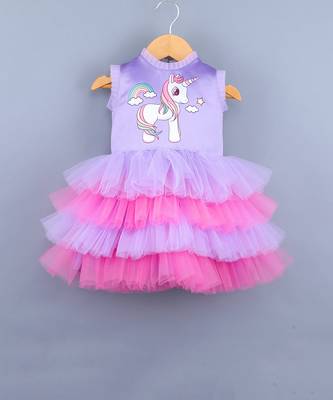 Rainbow Unicorn Lavender Dress 1