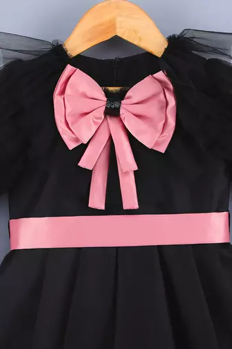 Black Mia Bow Dress