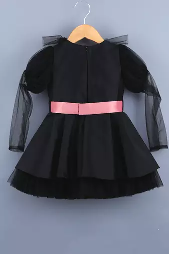 Black Mia Bow Dress