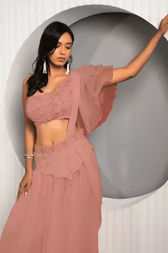 Peach Willow Lehenga Set