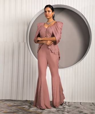 Brown Chrysanthemum Co-Ord Set 1