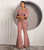 Brown Chrysanthemum Co-Ord Set